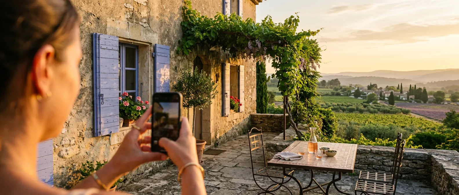 Photographier son gîte à la lumière du soir