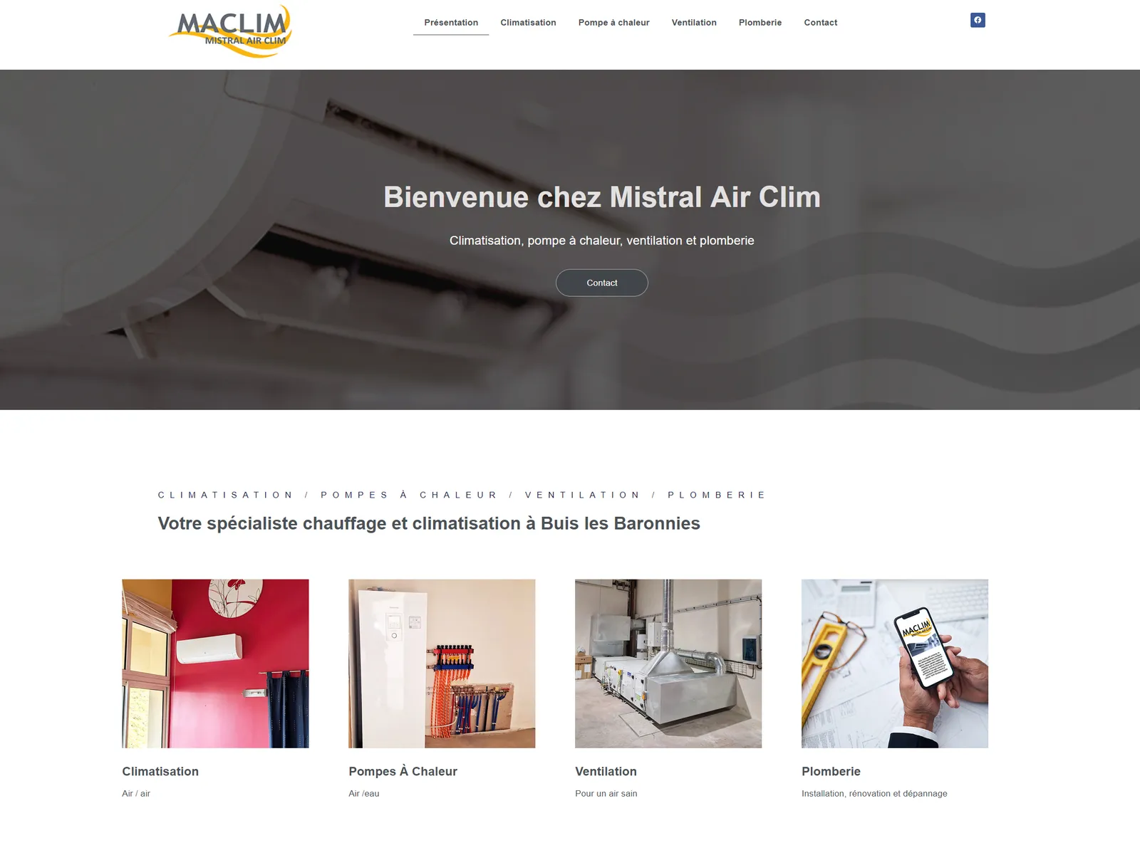 Site vitrine de Maclim à Buis-les-Baronnies