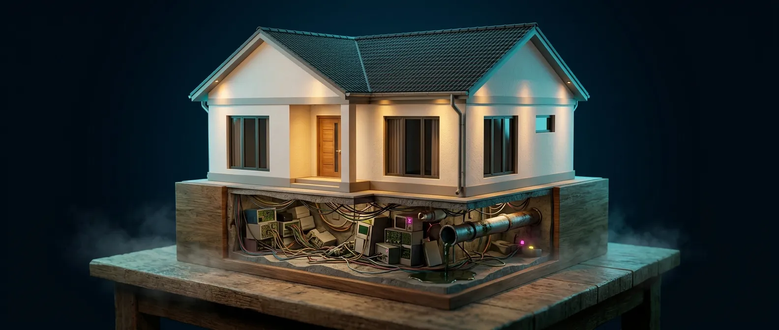 Façade soignée, technique en désordre dessous
